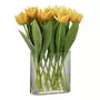 Paris Prix Fleur Artificielle & Vase  Tulipes  39cm Jaune