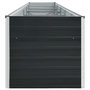 Voir la diapositive 4 : VIDAXL Lit sureleve de jardin Acier galvanise 400x80x45 cm Anthracite