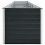 Voir la diapositive 4 : VIDAXL Lit sureleve de jardin Acier galvanise 400x80x45 cm Anthracite