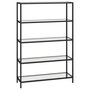 Voir la diapositive 2 : VIDAXL Etagere transparent 100x36x168 cm verre trempe