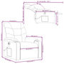 Voir la diapositive 6 : VIDAXL Fauteuil inclinable de massage electrique gris fonce tissu