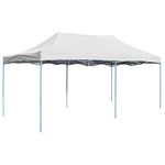 VIDAXL Tente de reception pliable professionnelle 3x6 m Acier Blanc