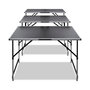 Voir la diapositive 2 : VIDAXL Table a coller 3 pcs pliable Hauteur reglable