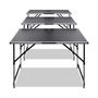 Voir la diapositive 2 : VIDAXL Table a coller 3 pcs pliable Hauteur reglable