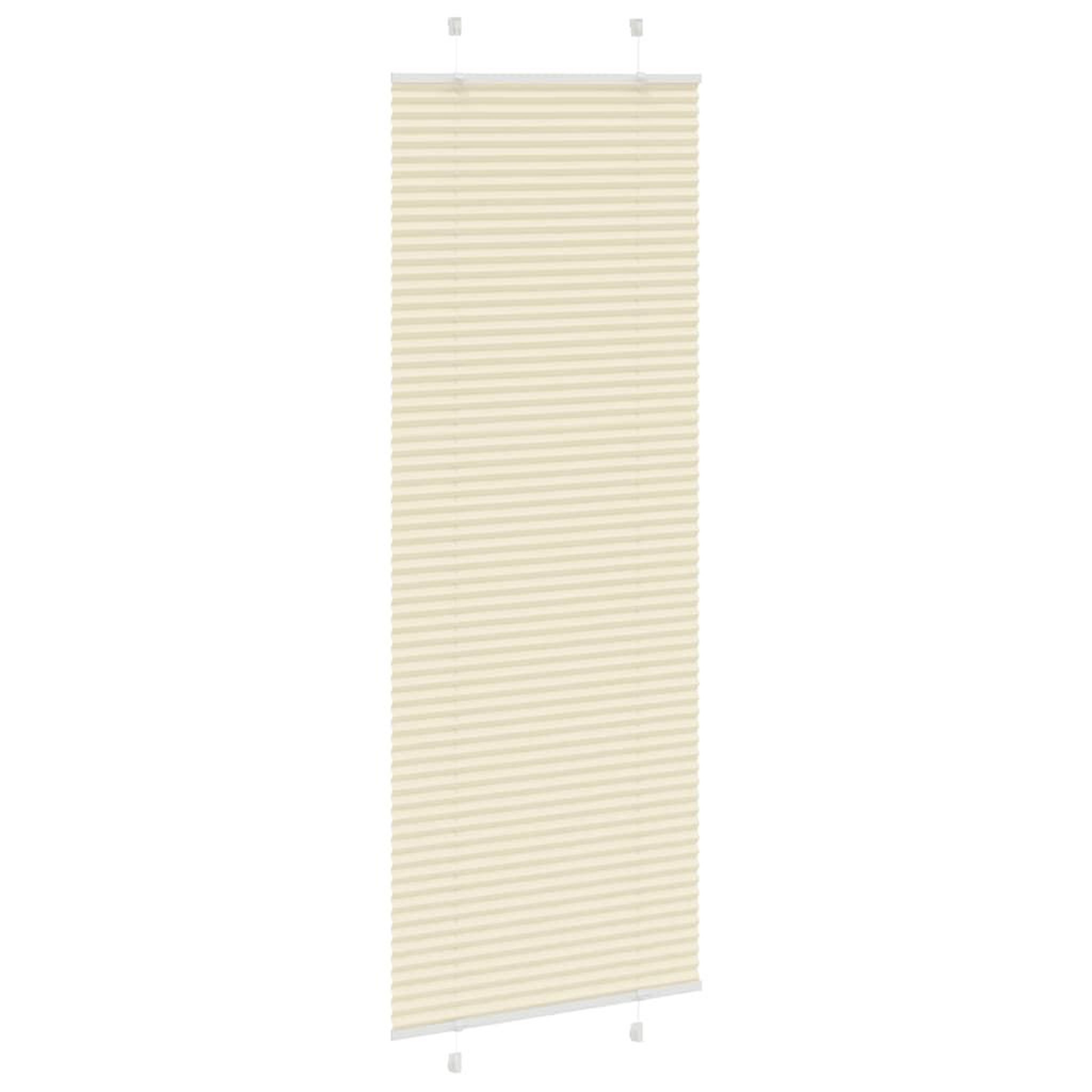 Voir la diapositive 3 : VIDAXL Store plisse creme 70x200 cm largeur du tissu 69,4 cm polyester