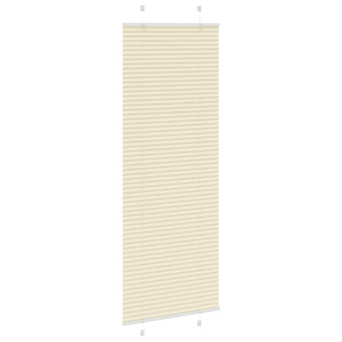 VIDAXL Store plisse creme 70x200 cm largeur du tissu 69,4 cm polyester