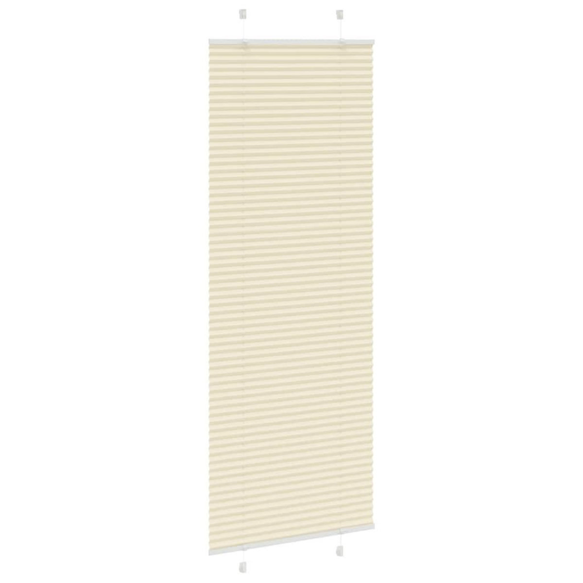 VIDAXL Store plisse creme 70x200 cm largeur du tissu 69,4 cm polyester