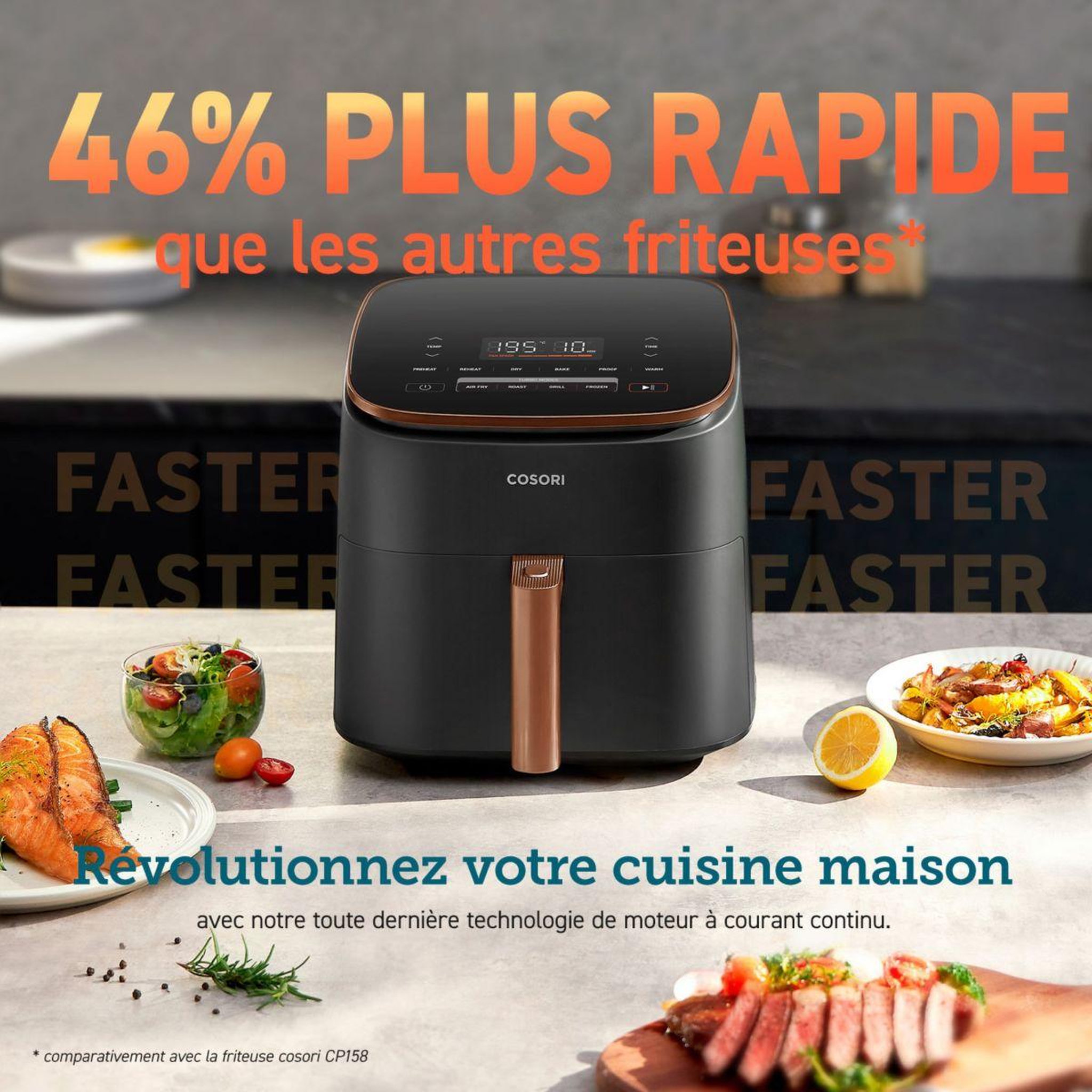 Voir la diapositive 2 : COSORI Friteuse sans huile KOSP0019EUN TurboBlaze chef édition