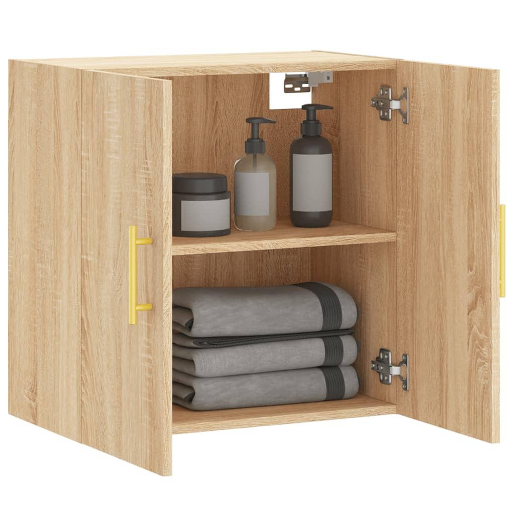 Voir la diapositive 4 : VIDAXL Armoire murale chene sonoma 60x31x60 cm bois d'ingenierie