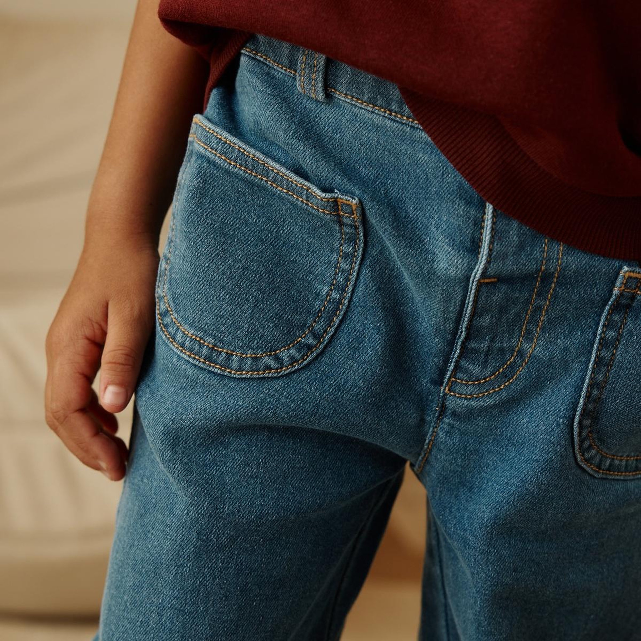 Voir la diapositive 5 : PETIT BEGUIN Jean enfant bootcut - Fille