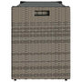 Voir la diapositive 5 : VIDAXL Banc de rangement exterieur coussin gris 100 cm resine tressee