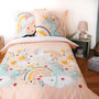 Voir la diapositive 1 : Home collection Parure De Couette 2pcs 140x200cm Polycoton Lola