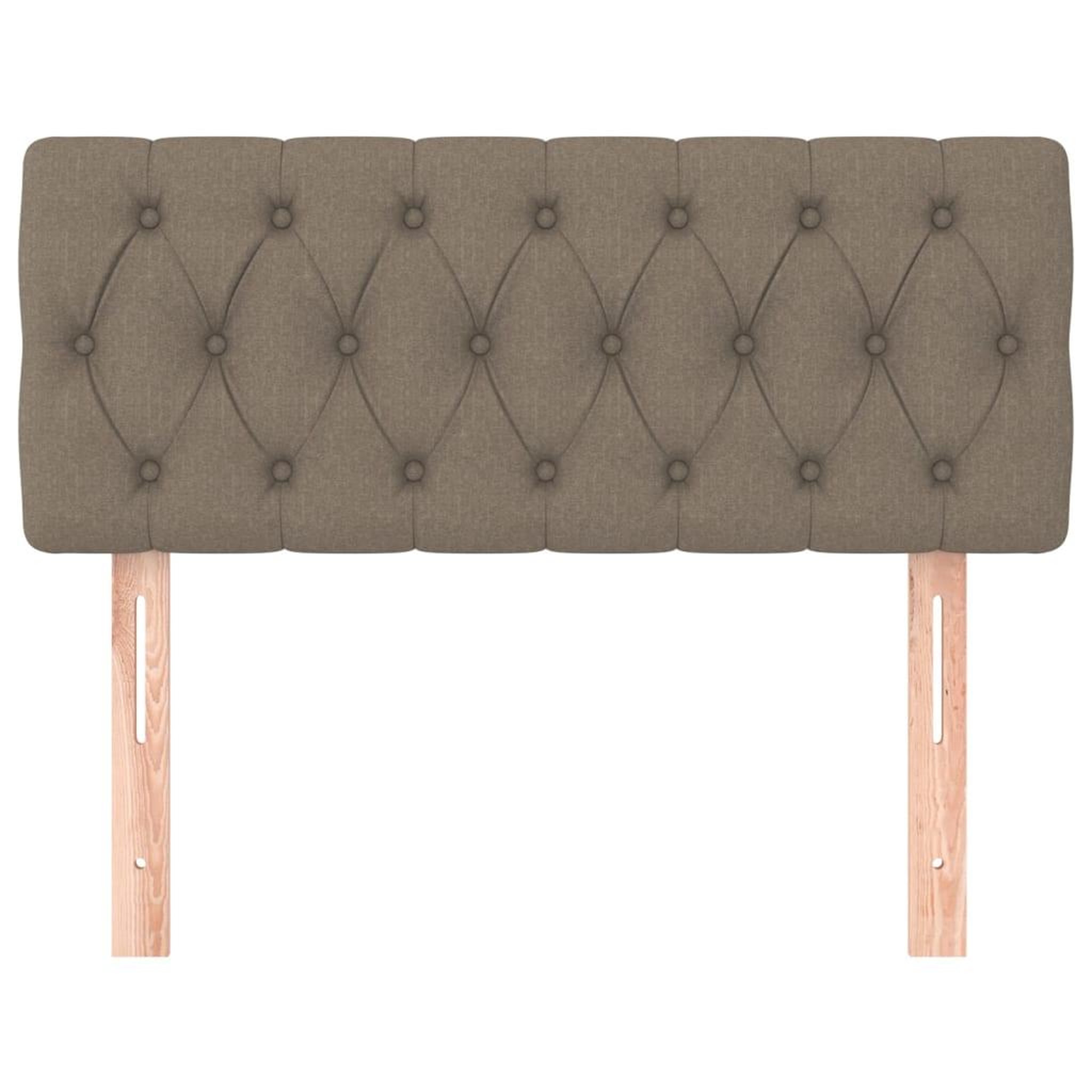 Voir la diapositive 3 : VIDAXL Tete de lit Taupe 90x7x78/88 cm Tissu