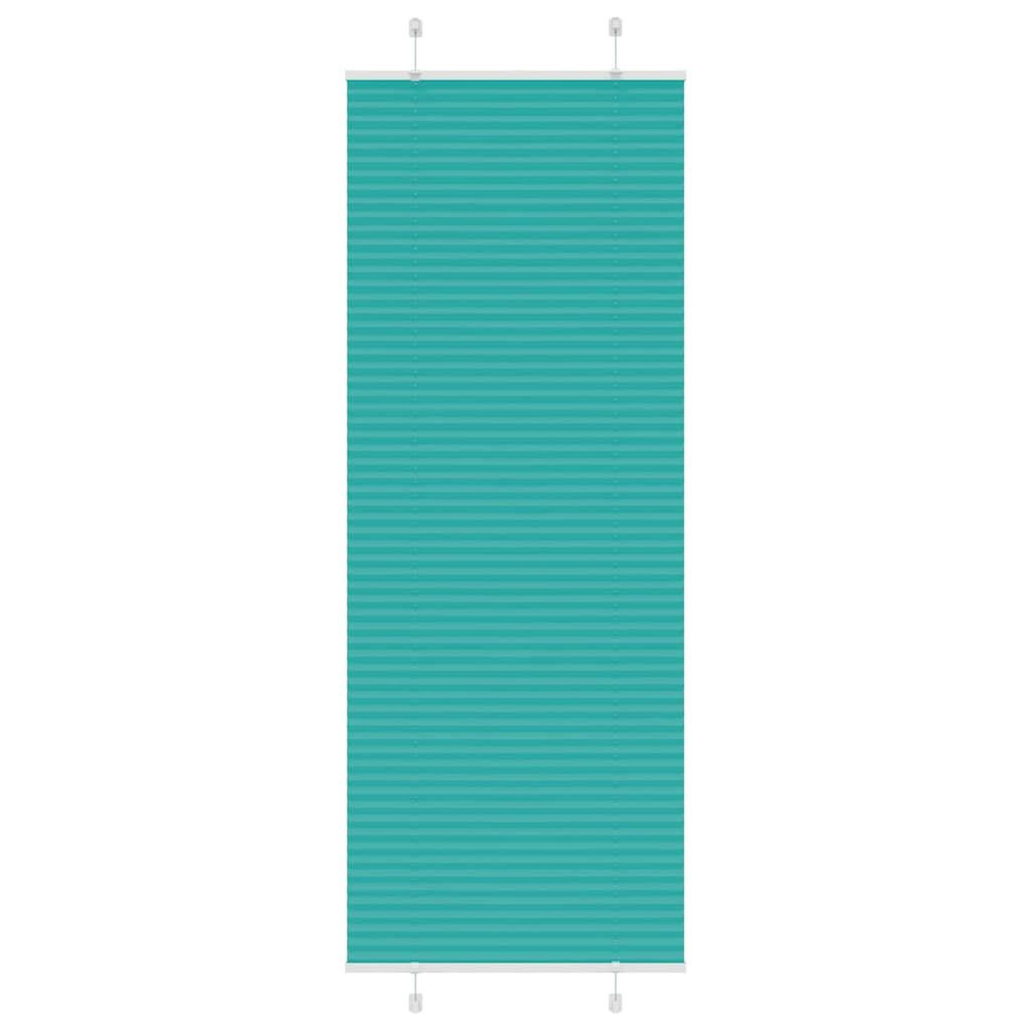 VIDAXL Store plisse vert petrole 75x200 cm largeur du tissu 74,4 cm