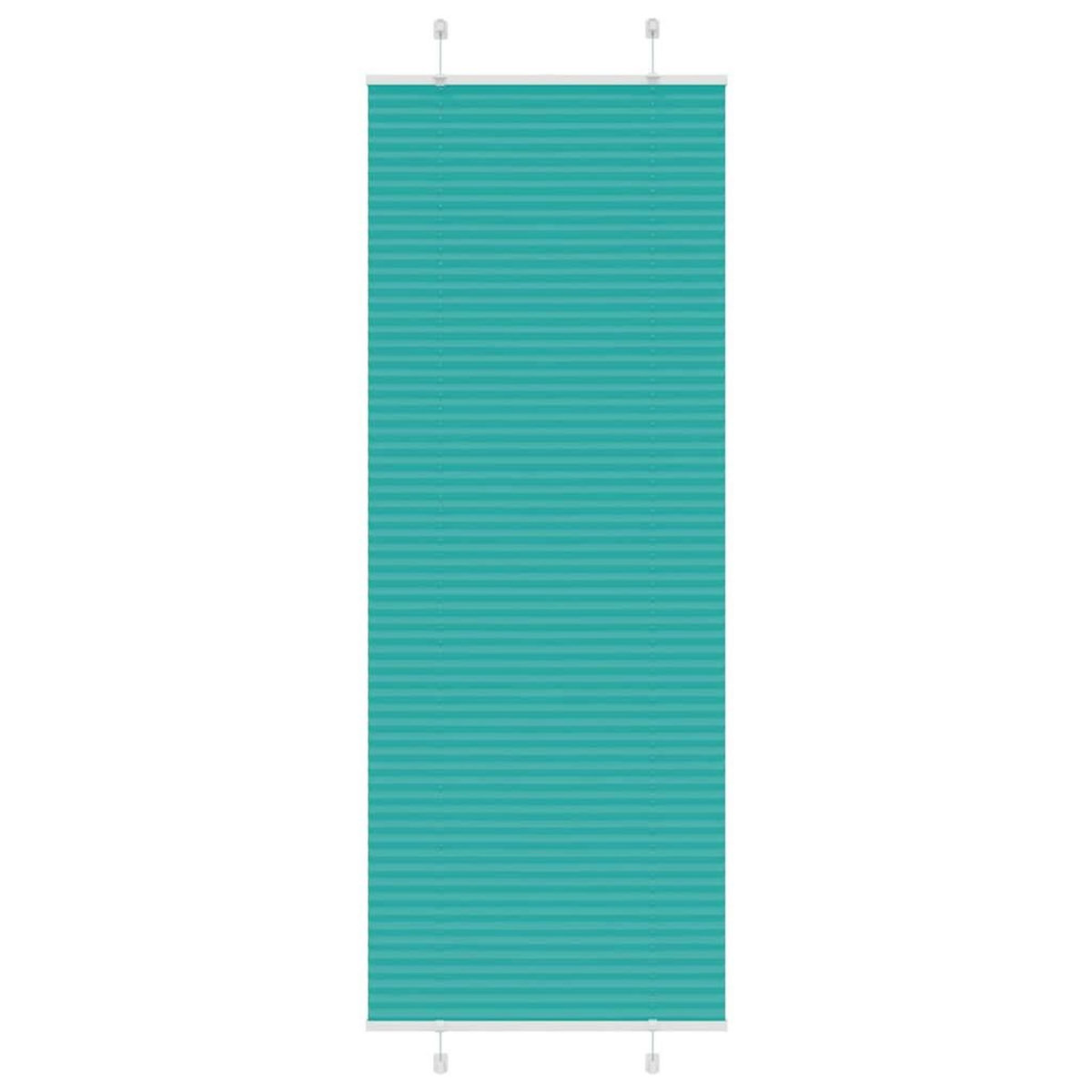 VIDAXL Store plisse vert petrole 75x200 cm largeur du tissu 74,4 cm