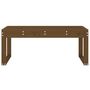Voir la diapositive 3 : VIDAXL Banc de jardin marron miel 110x38x45 cm bois de pin massif