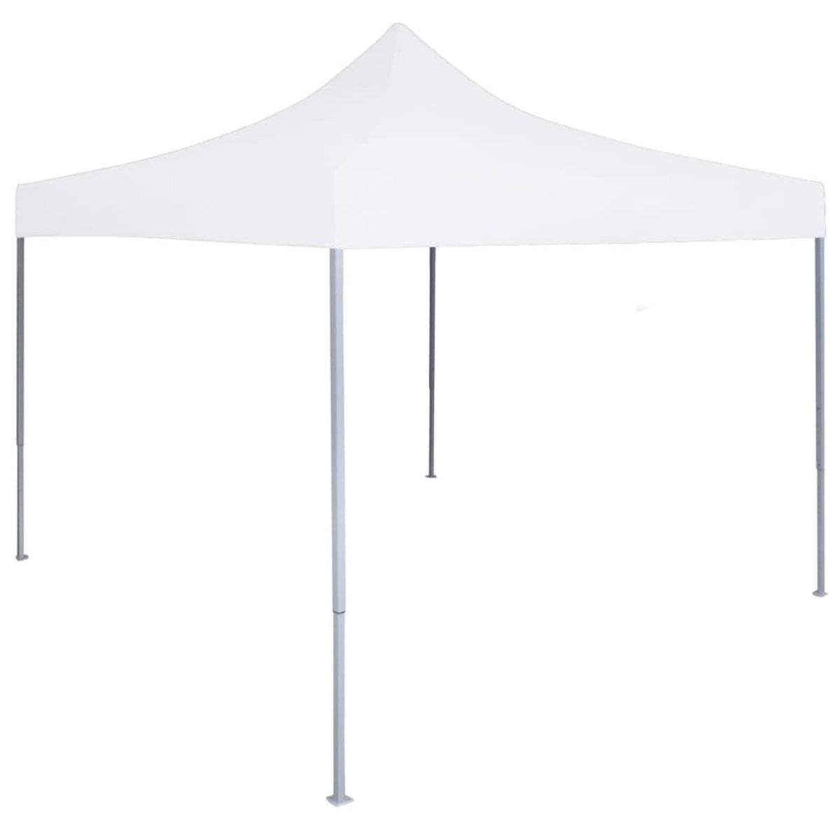 VIDAXL Tente de reception pliable professionnelle 3x3 m Acier Blanc