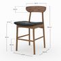 Voir la diapositive 4 : Rendez vous déco Chaise de bar mi-hauteur Lana en tissu et 66 cm (lot de 2)