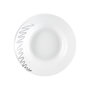 Voir la diapositive 5 : SECRET DE GOURMET Service de Table 18 Pièces  Esquisse  27cm Blanc & Gris