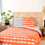 Voir la diapositive 2 : Home collection Parure housse de couette coton bio 57fils/cm-dobe
