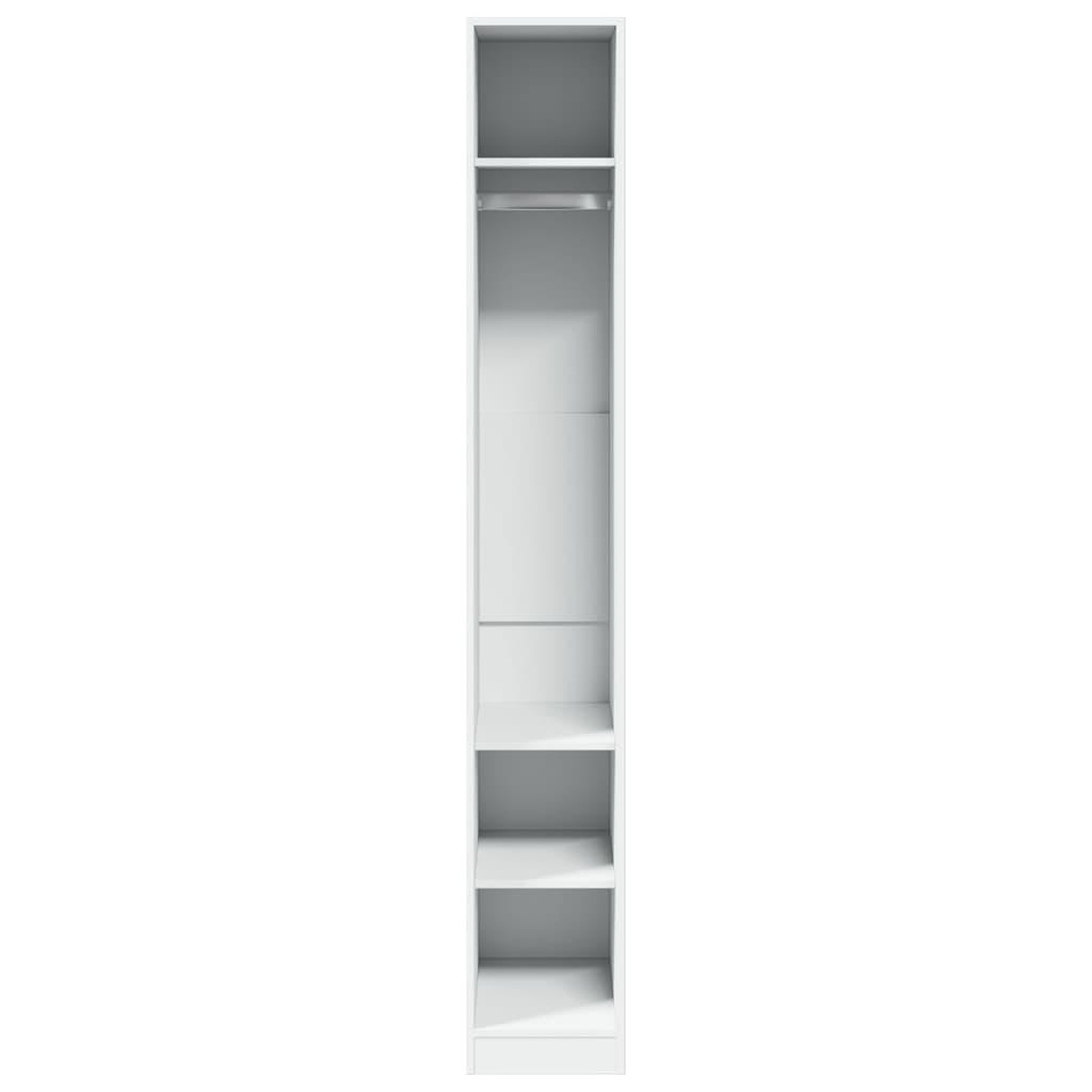 Voir la diapositive 4 : VIDAXL Garde-robe Blanc 30x50x200 cm Bois d'ingenierie