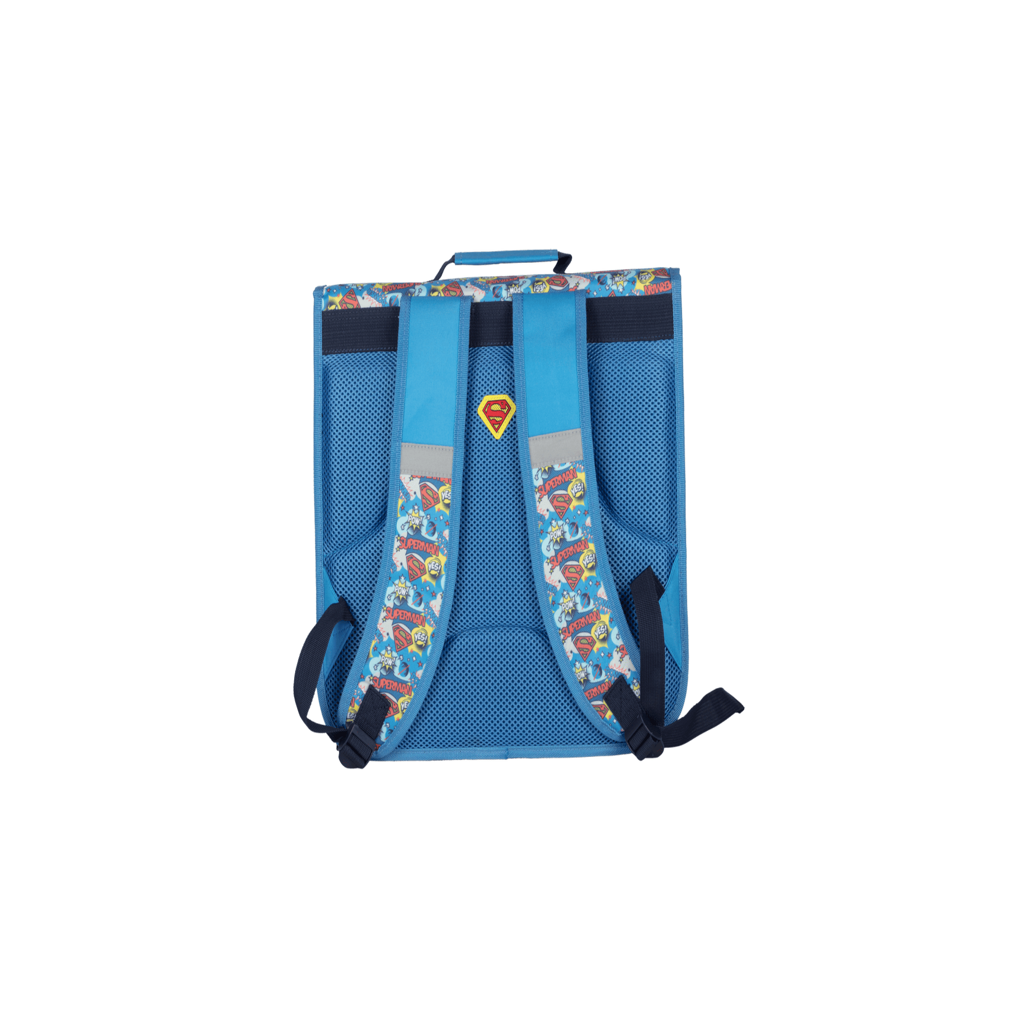 Voir la diapositive 3 : Bagtrotter Superman - Cartable scolaire 38 cm - Garçon - Bleu/Rouge - 2 compartiments