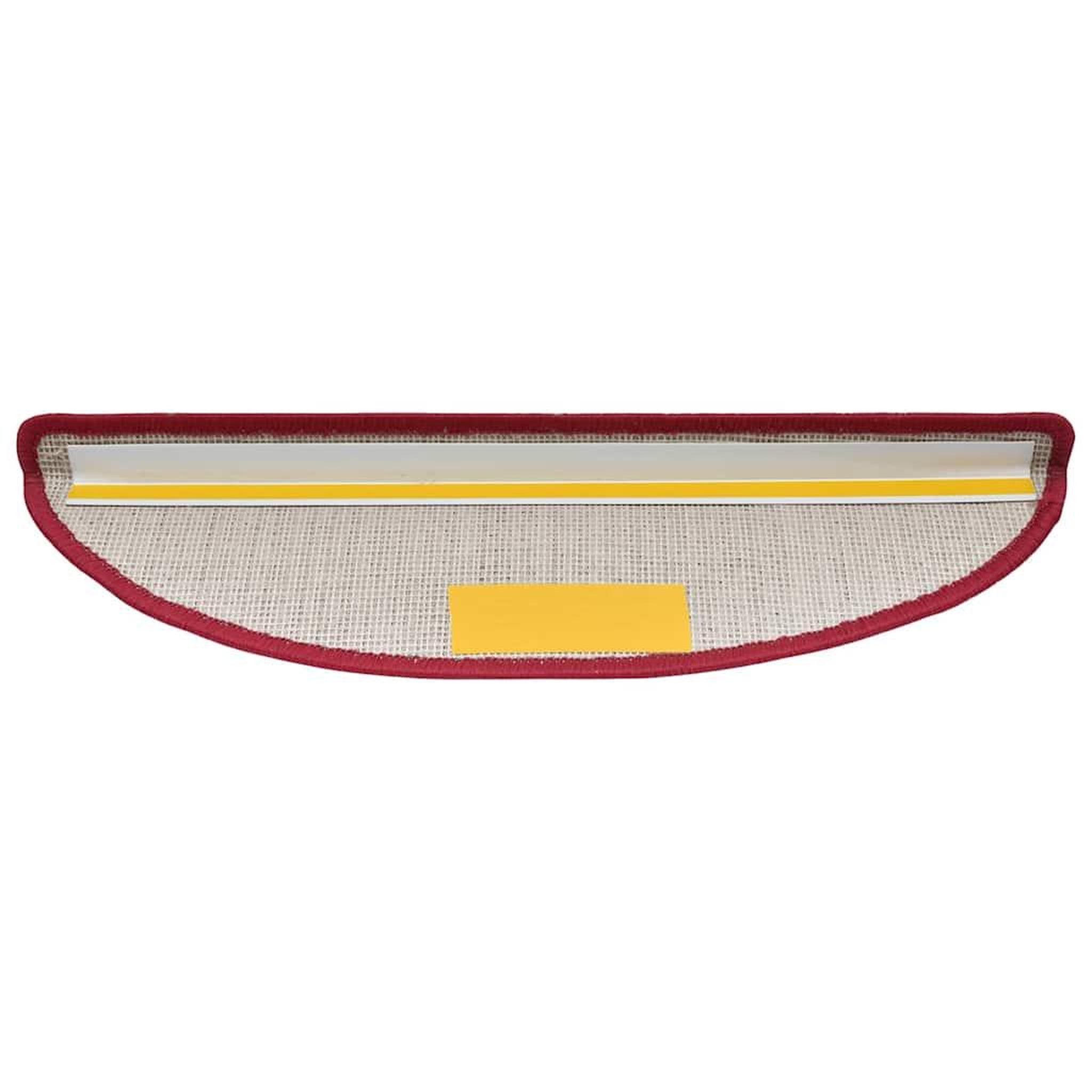 Voir la diapositive 4 : VIDAXL Tapis d'escalier 20 pcs rouge bordeaux 56x17x3 cm