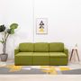 Voir la diapositive 3 : VIDAXL Canape-lit modulaire 3 places Vert Tissu
