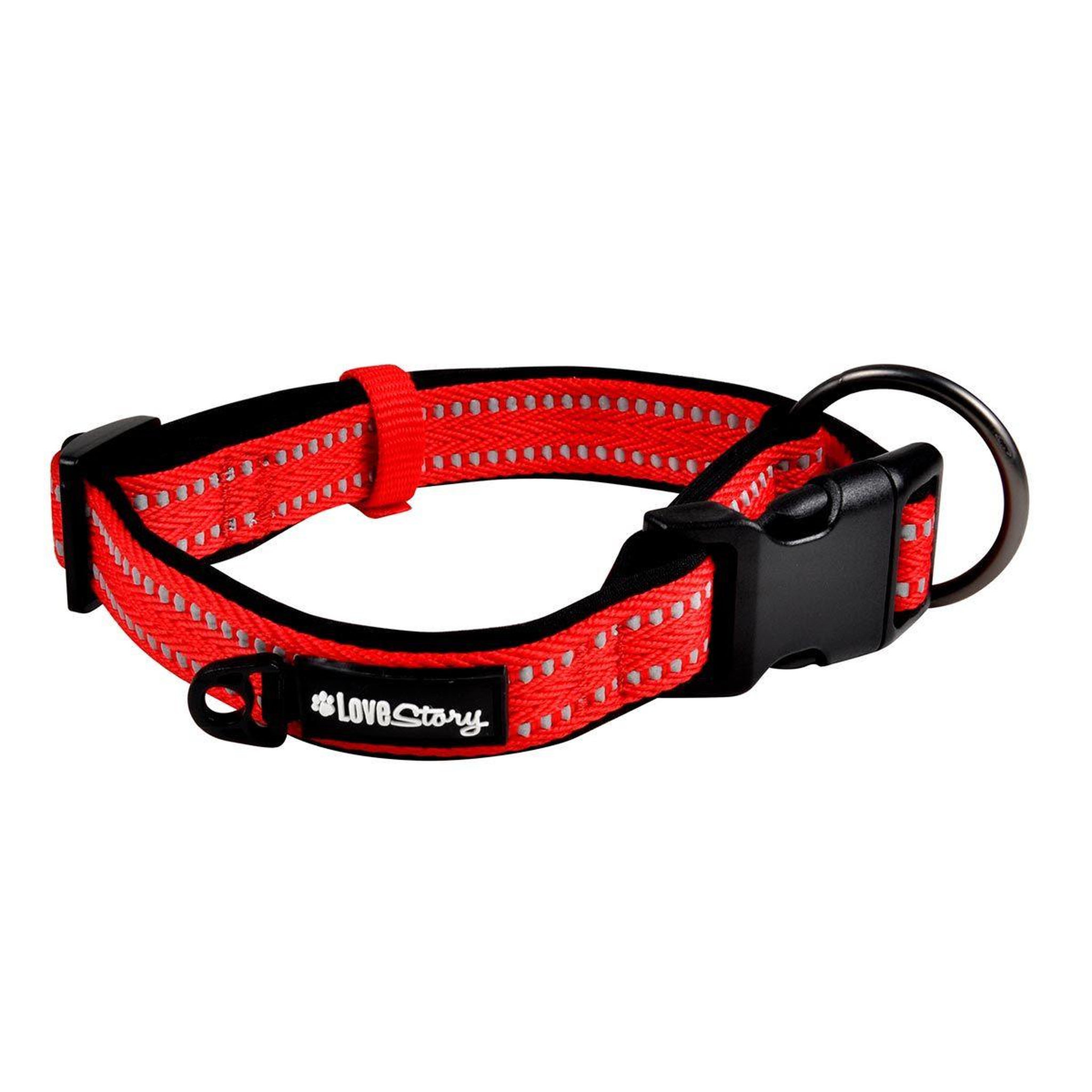 HOMEA Collier pour animaux  expert réglable  55cm rouge