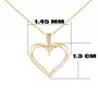 Voir la diapositive 4 : L'ATELIER D'AZUR Collier - Pendentif Or Jaune et Diamants - Motif Coeur - Chaine Dorée