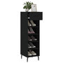 Voir la diapositive 4 : VIDAXL Armoire a chaussures noir 30x35x105 cm bois d'ingenierie
