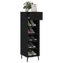 Voir la diapositive 4 : VIDAXL Armoire a chaussures noir 30x35x105 cm bois d'ingenierie