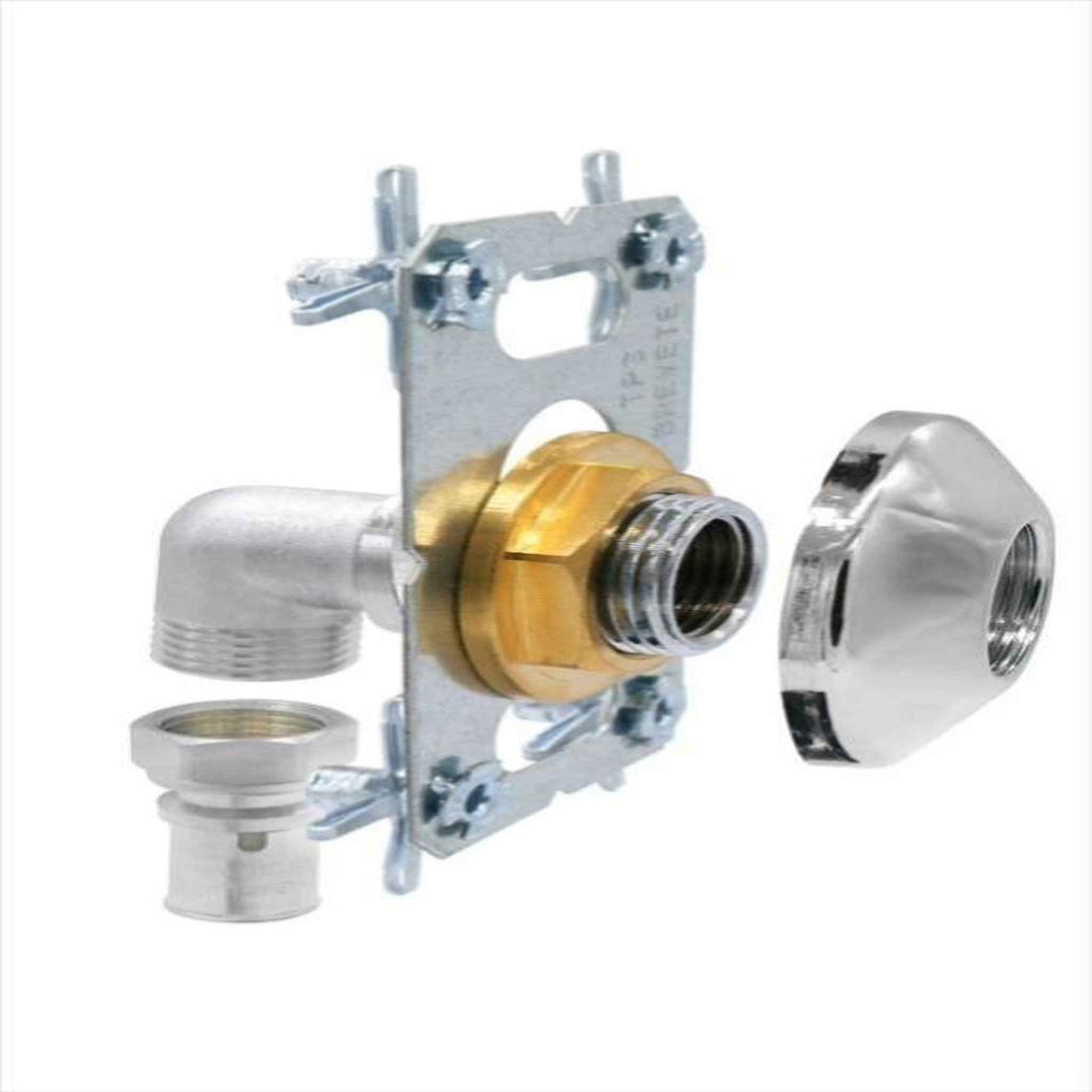 CENTRALE BRICO Kit fixation robinetterie douche/bain à sertir laiton D.16 pour tube multicouche