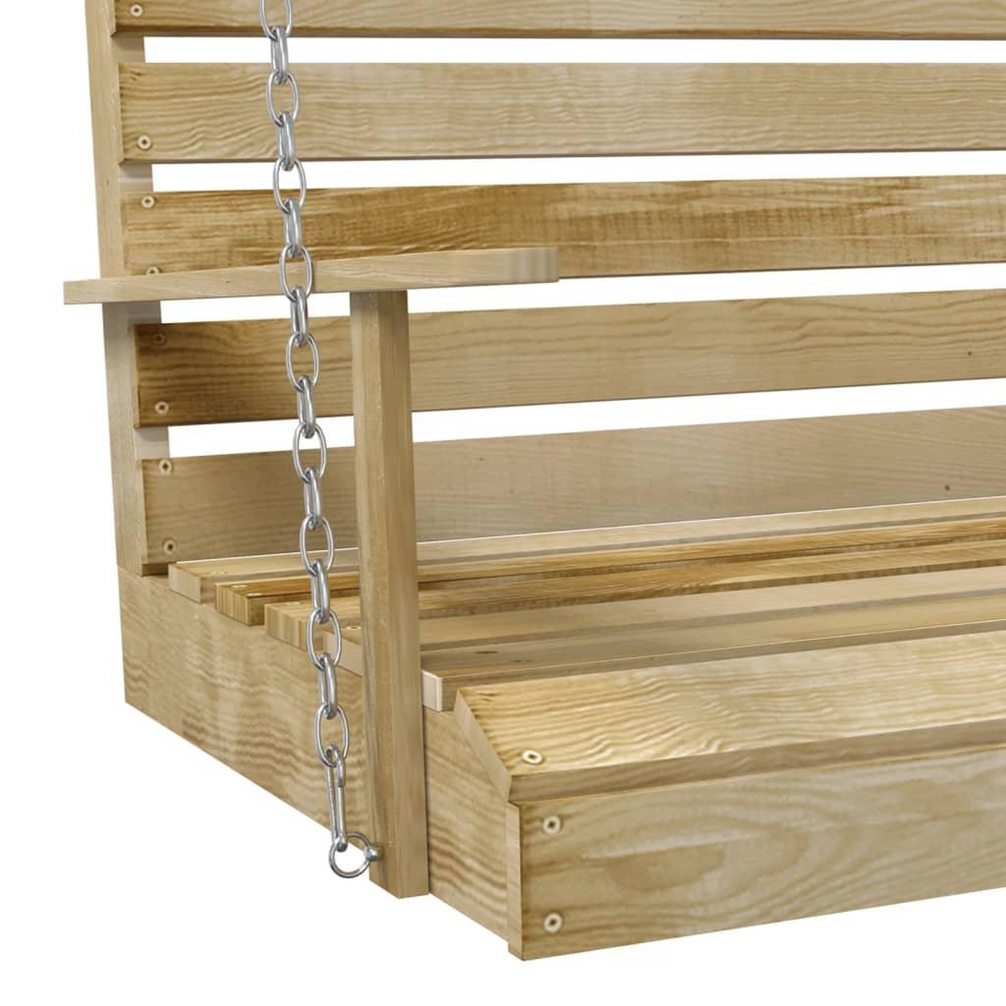 Voir la diapositive 5 : VIDAXL Balancelle 110 cm bois de pin impregne
