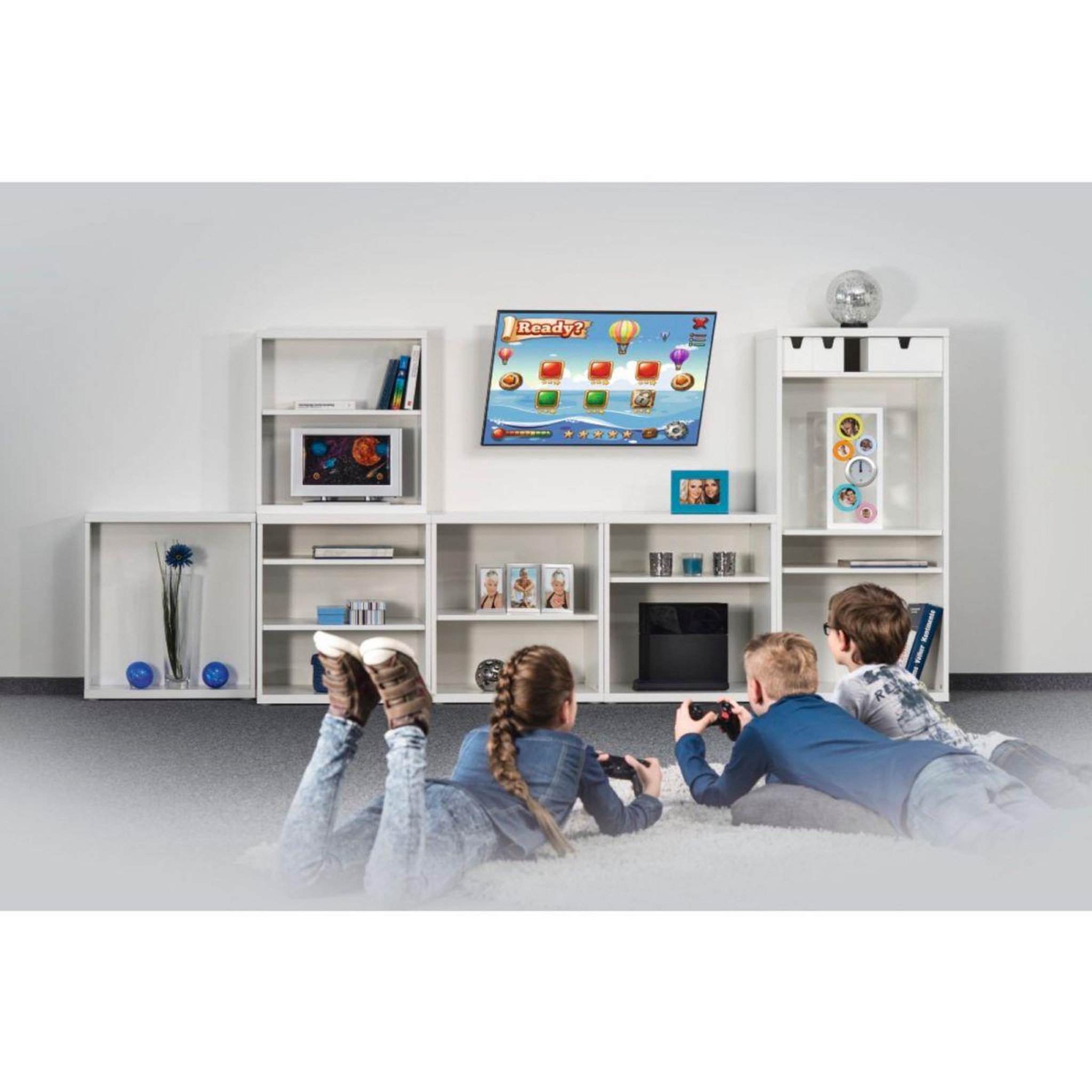 Voir la diapositive 4 : Hama Support mural TV 32-75 pouces inclinable