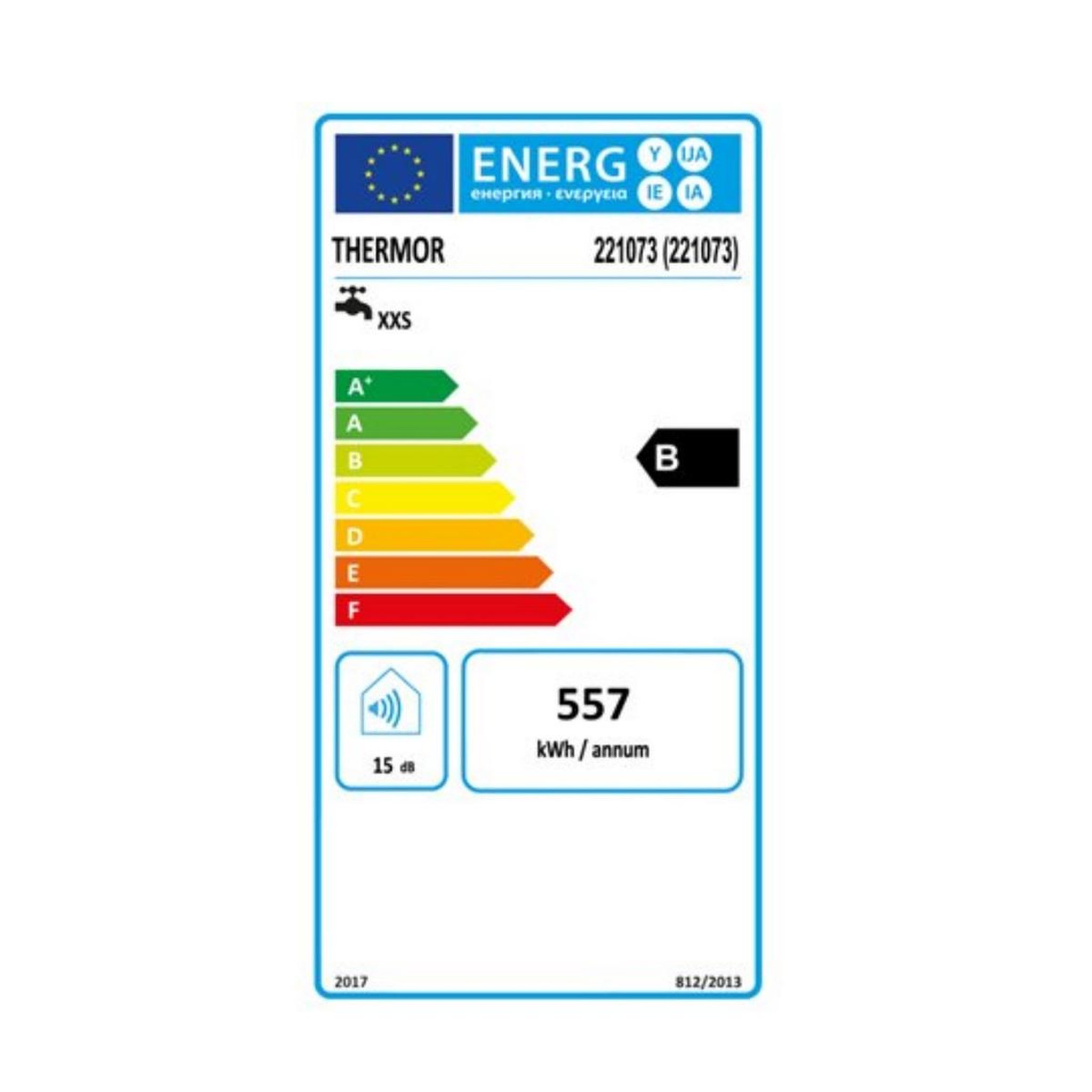 Voir la diapositive 2 : Thermor Chauffe-eau électrique 2000w 15l blanc - 221073