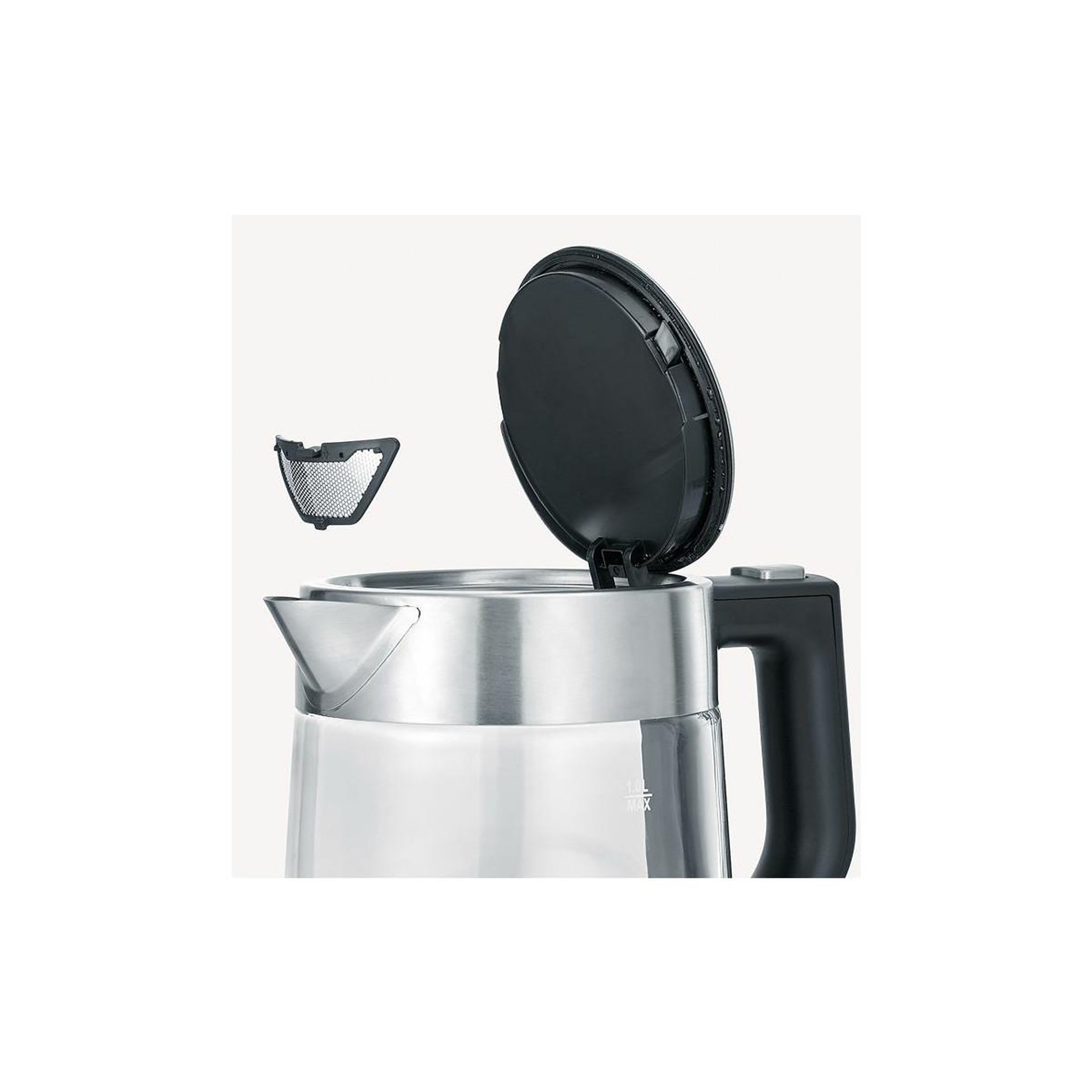 Voir la diapositive 3 : SEVERIN Bouilloire sans fil 1l 2200w verre/inox - WK3468