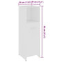 Voir la diapositive 6 : VIDAXL Armoire de salle de bain Blanc 30x30x95 cm Bois d'ingenierie