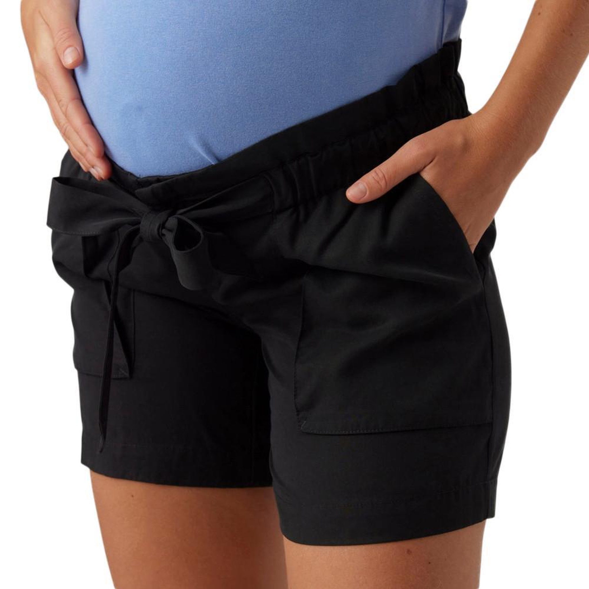 Voir la diapositive 1 : MAMALICIOUS Short de Grossesse Noir Femme Mamalicious Bethune Woven