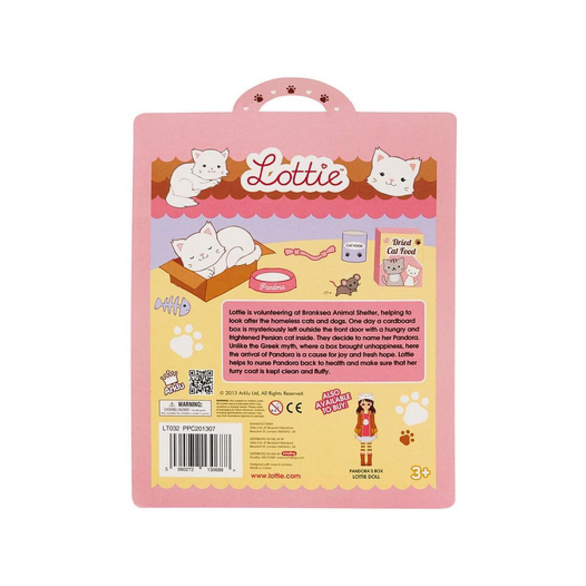 Voir la diapositive 5 : BIGJIGS Figurine Lottie Dolls Pandora le chat Persan