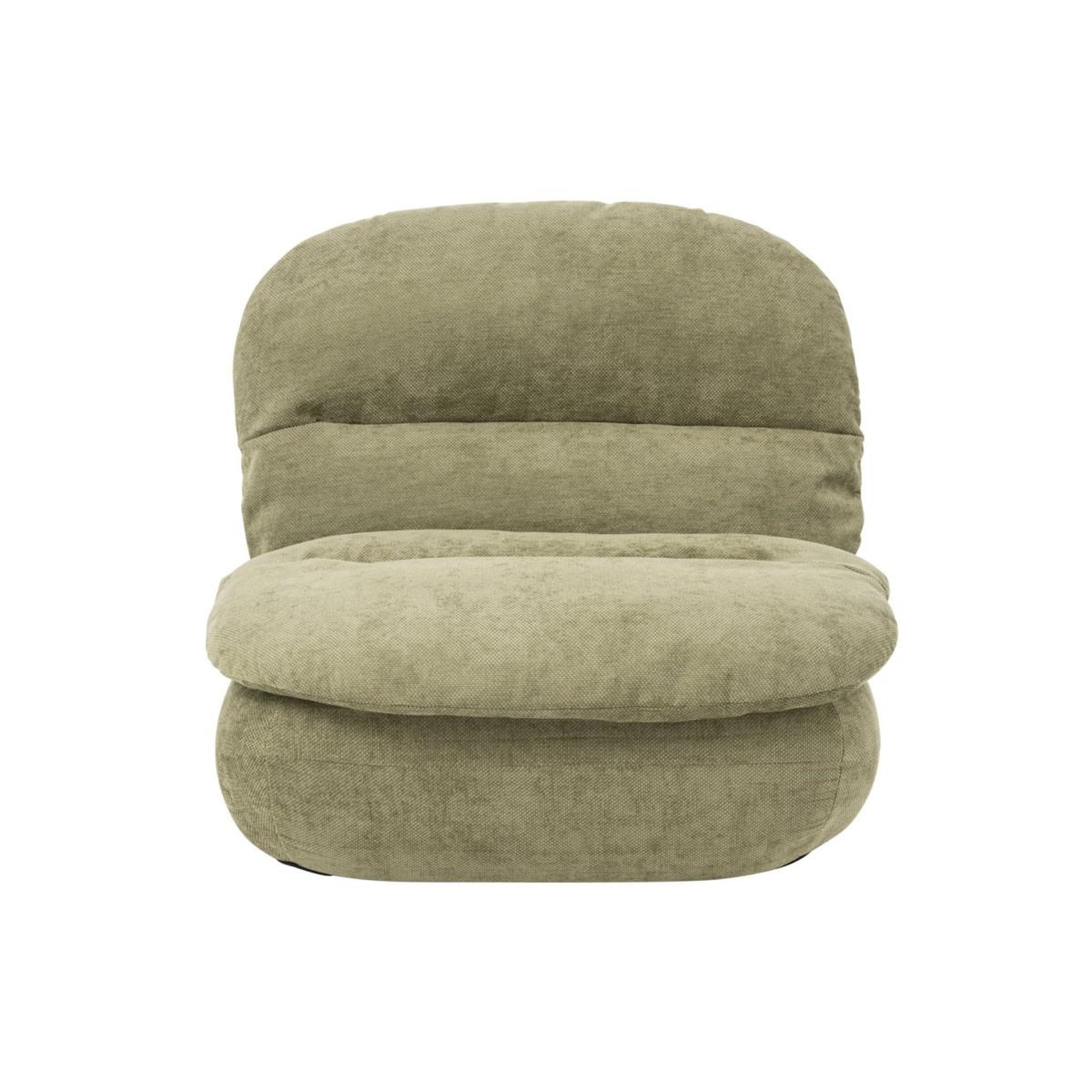 Voir la diapositive 2 : J-LINE Chauffeuse moelleuse  mellow  100cm vert
