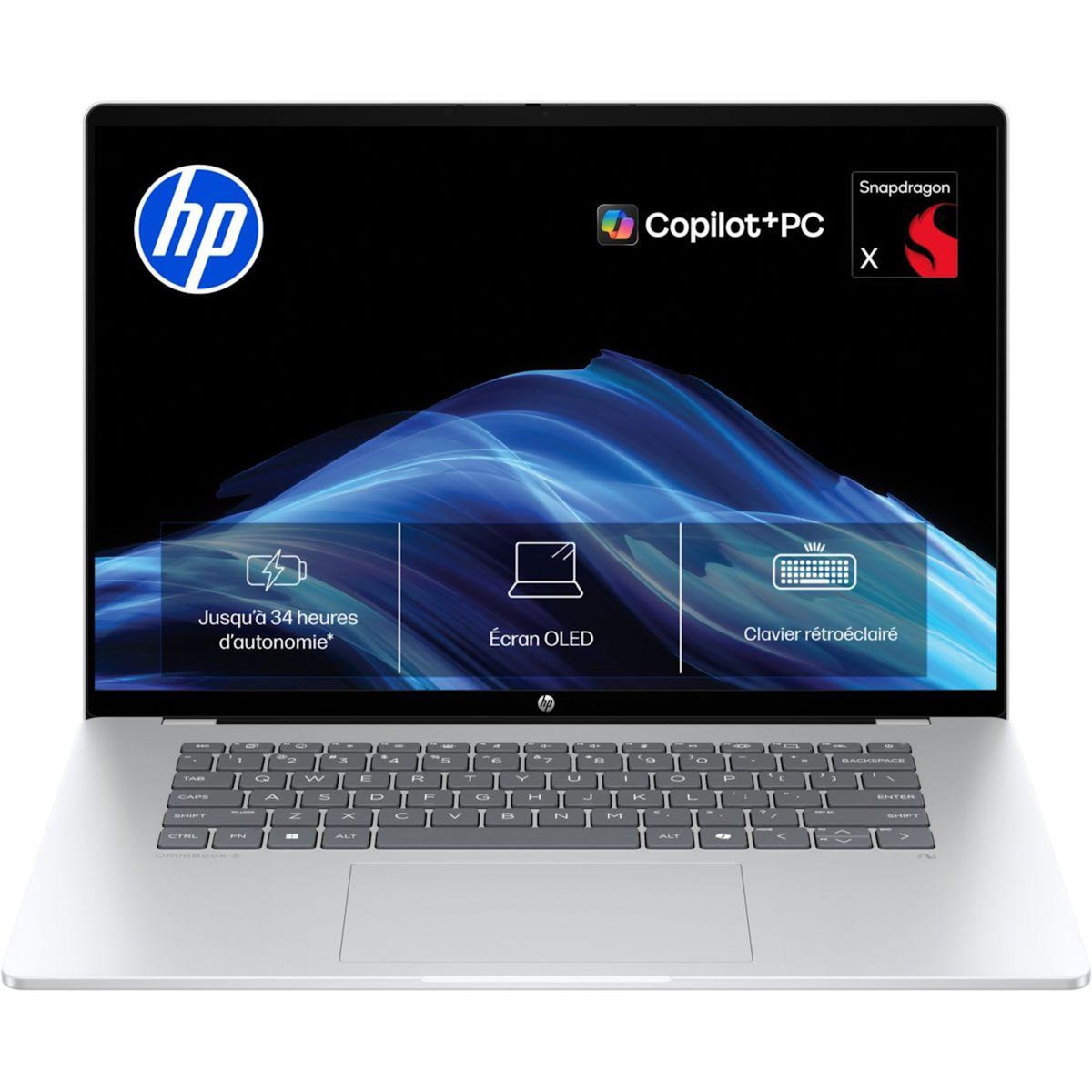HP Ordinateur portable OmniBook 5 16-bf0005nf OLED Copilot+PC