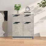 VIDAXL Buffet Gris beton 60x30x70 cm Bois d'ingenierie