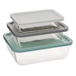 FIVE Lot de 3 Boîtes de Conservation  Petra  4,35L Multicolore