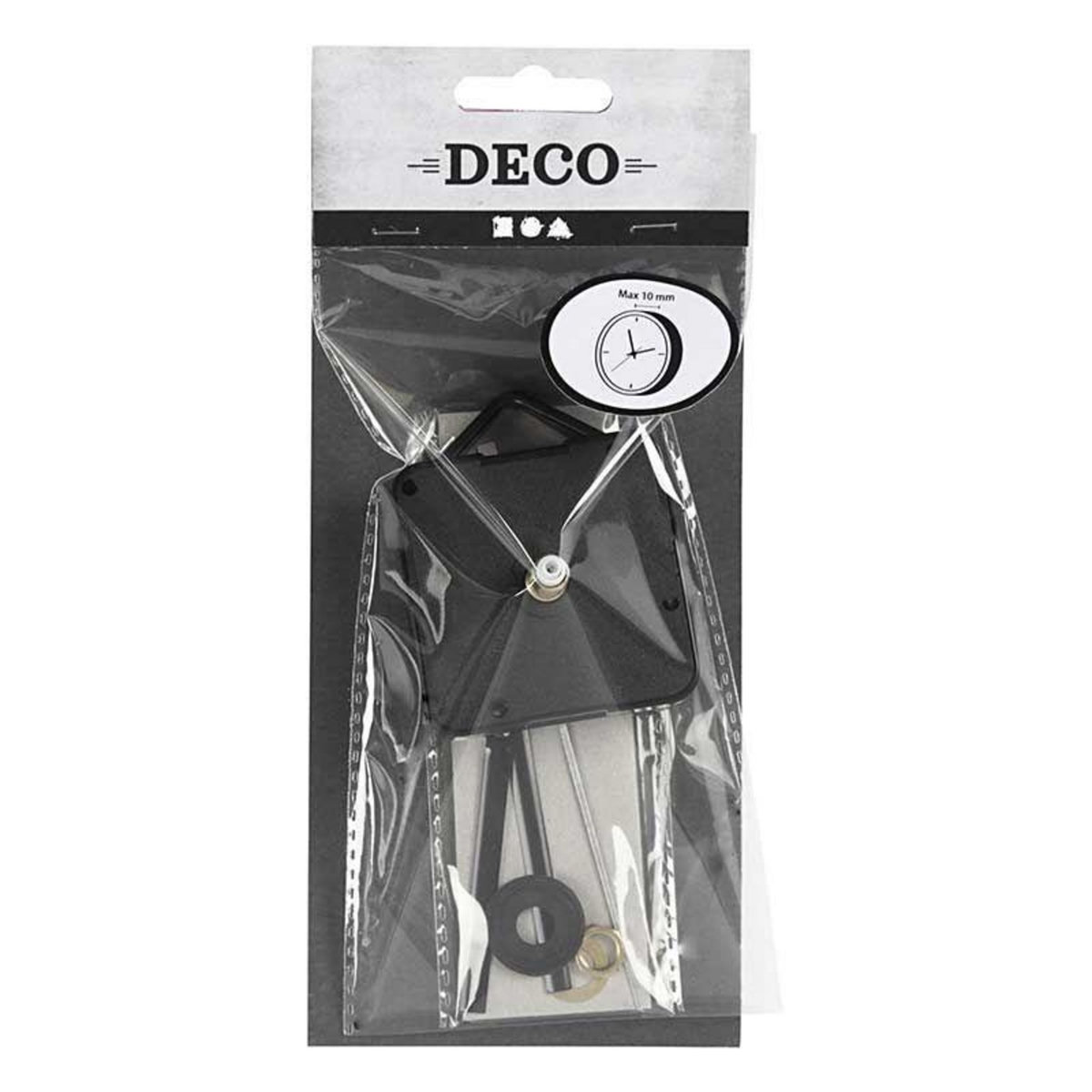 CREATIV COMPANY Mécanisme d'horloge avec aiguilles - max. 10 mm