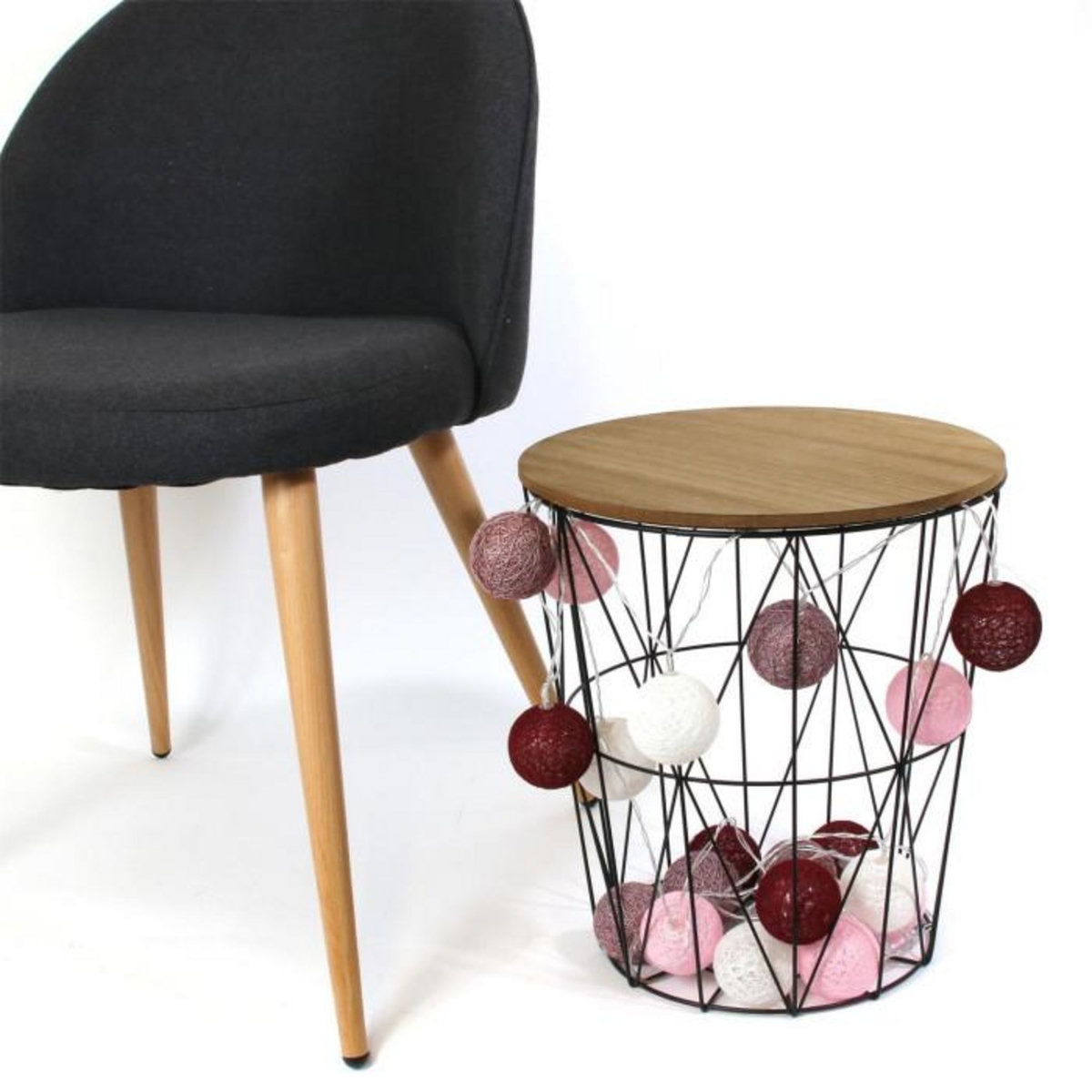 Paris Prix Guirlande Lumineuse Led  Hokkaido  345cm Rose