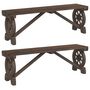 Voir la diapositive 2 : VIDAXL Bancs de jardin lot de 2 bois de sapin massif