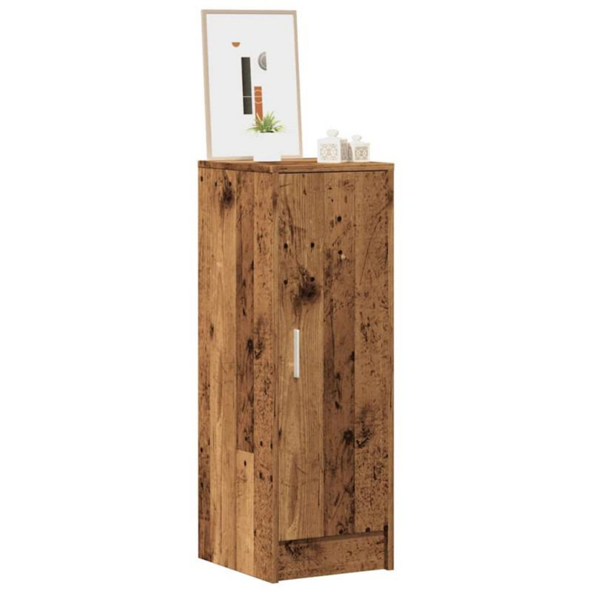VIDAXL Armoire à chaussures vieux bois 32x35x92 cm bois d ingénierie