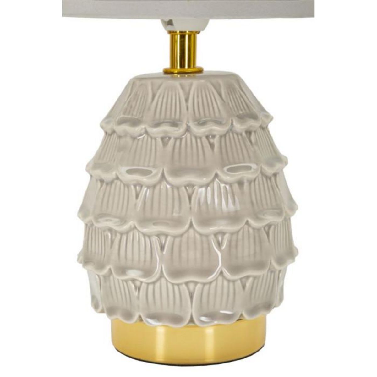 Paris Prix Lampe à Poser en Céramique  Pigny  30cm Crème