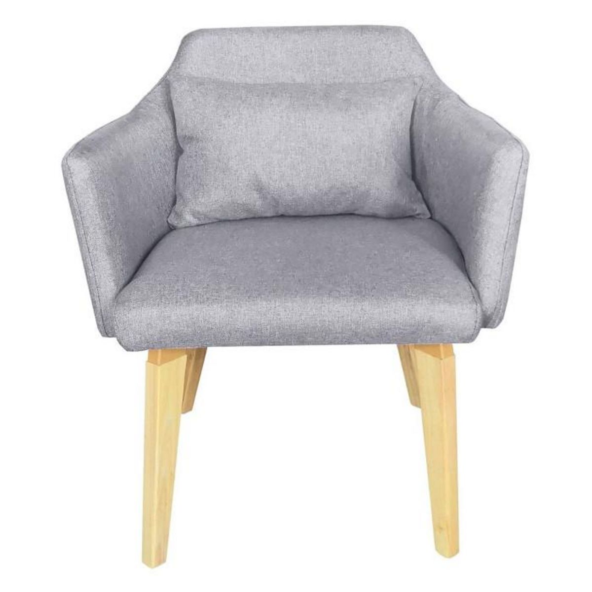 Paris Prix Fauteuil Scandinave en Tissu  Nari  70cm Gris Clair